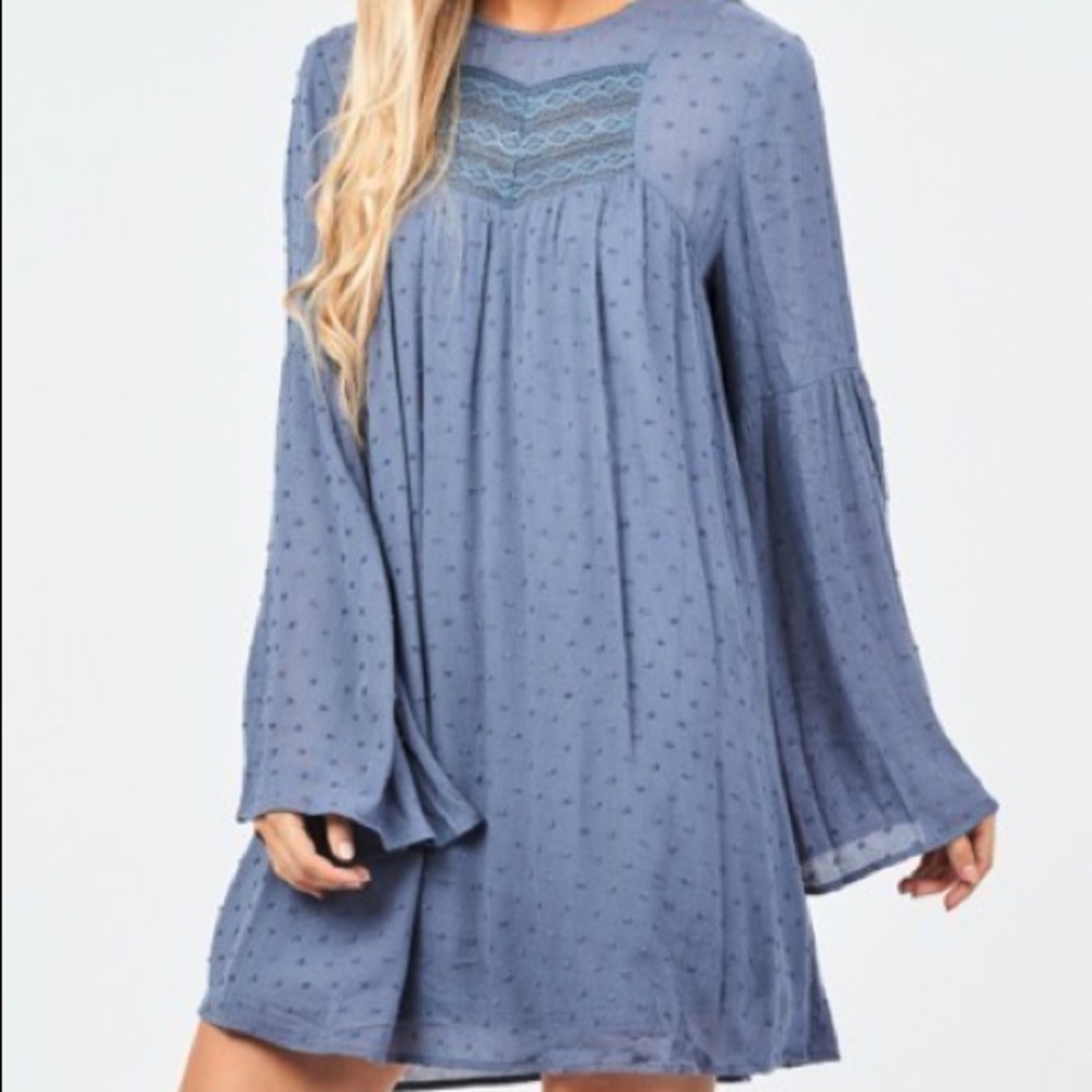 🆕 Blue Boho Dress